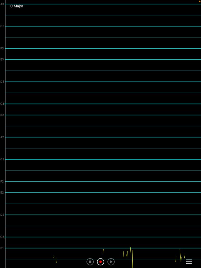 Vocal Pitch Monitor Goal Colors